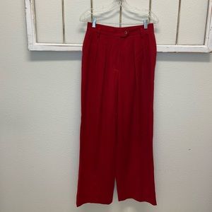 Escada red pants size M